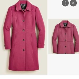 J. Crew Classic Lady Day Coat In Italian Double-cloth Wool withThinsulate size 8